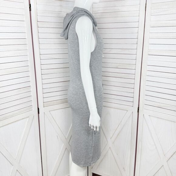Active USA Sleeveless Hoodie Sheath Dress Grey Small - Picture 3 of 12